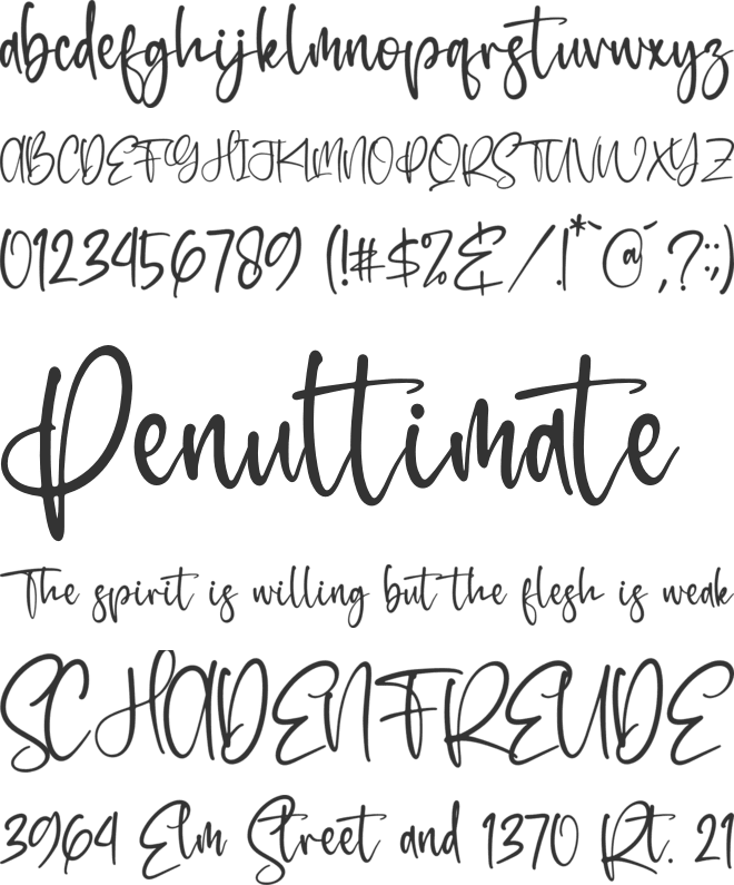 Balistica font preview