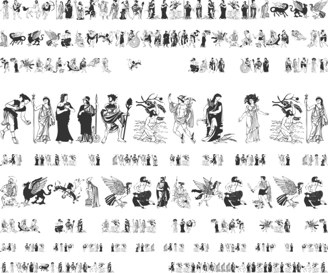 Greek Mythes font preview