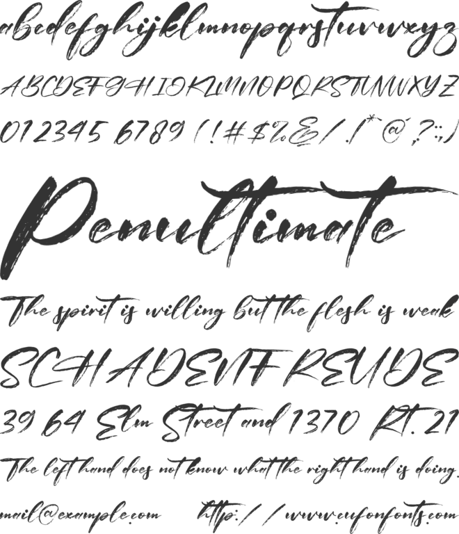 Castedral font preview