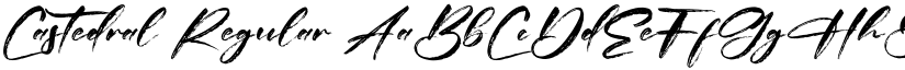 Castedral Regular font