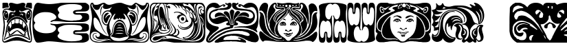 Jugendstil Ornamente font