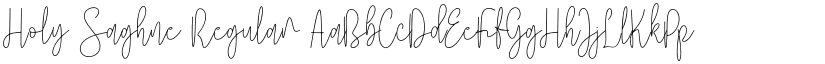 Holy Saghne font download
