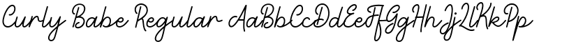 Curly Babe Regular font
