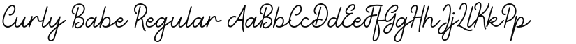 Curly Babe font download