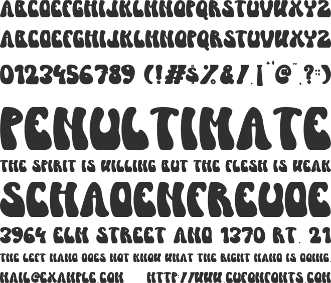 Tropical Vibe font preview