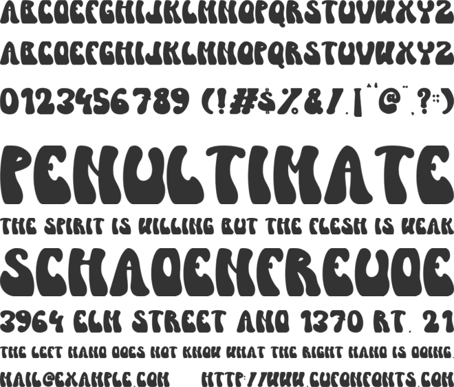 Tropical Vibe font preview