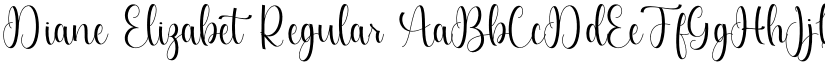 Diane Elizabet Regular font