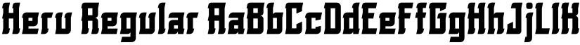 Heru Regular font