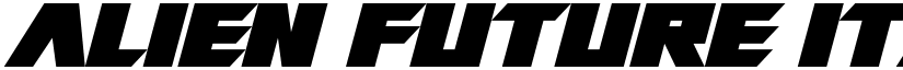 Alien Future Italic font