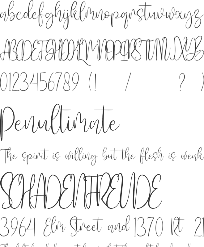 Salways font preview