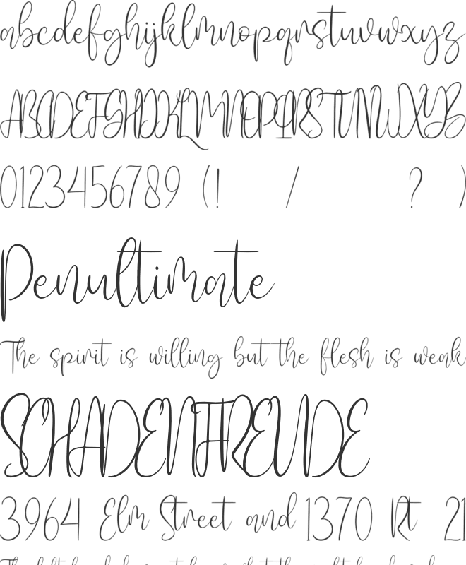 Salways font preview