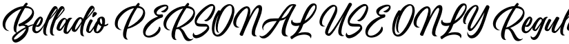 Belladio PERSONAL USE ONLY font download