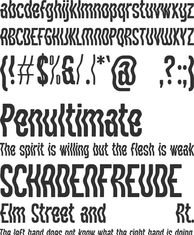 Morelife font preview