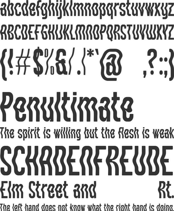 Morelife font preview