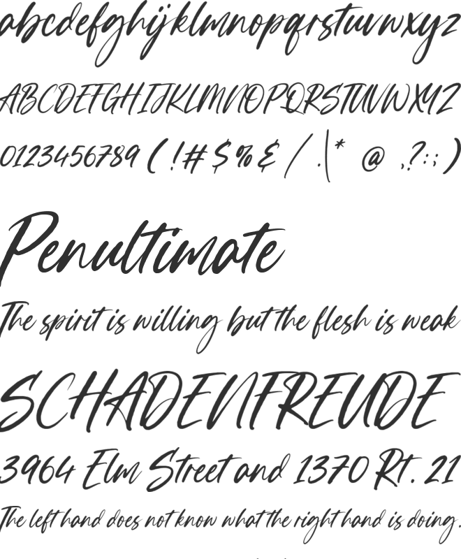 Boulderstone font preview