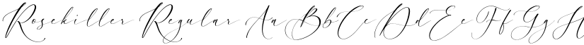 Rosekiller Regular font