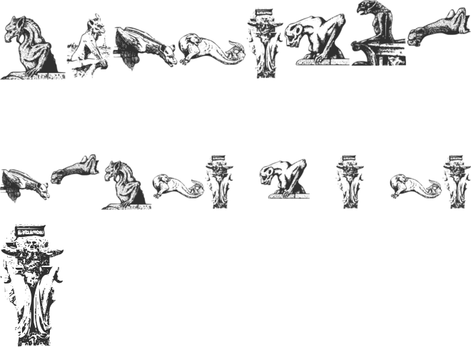 Gargoyles font preview