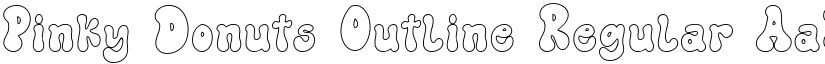Pinky Donuts Outline Regular font