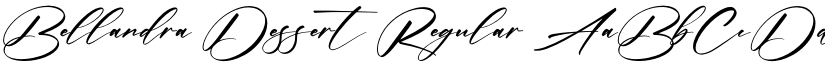 Bellandra Dessert Regular font