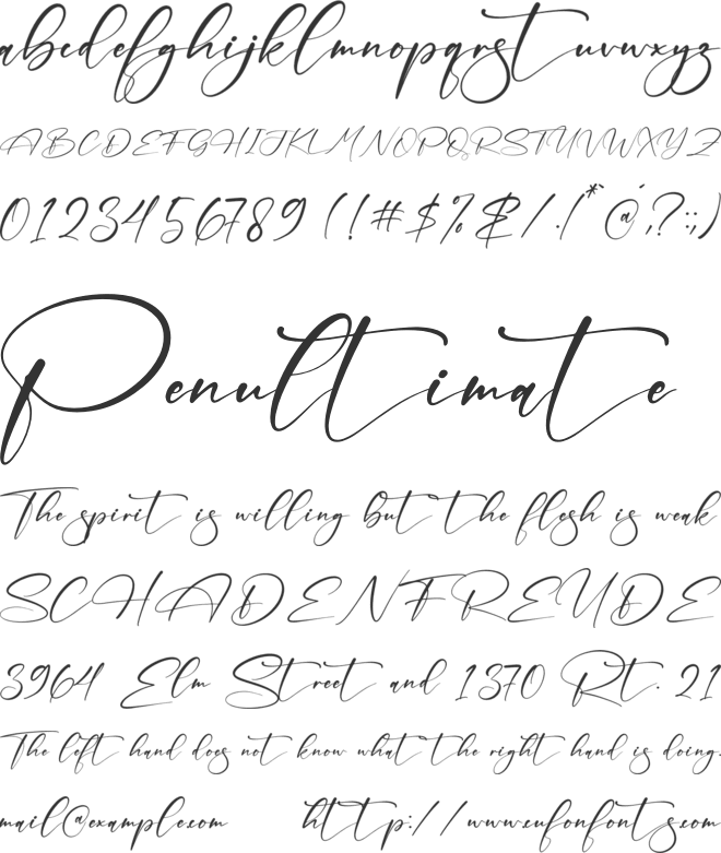 Marttha Unsllah font preview