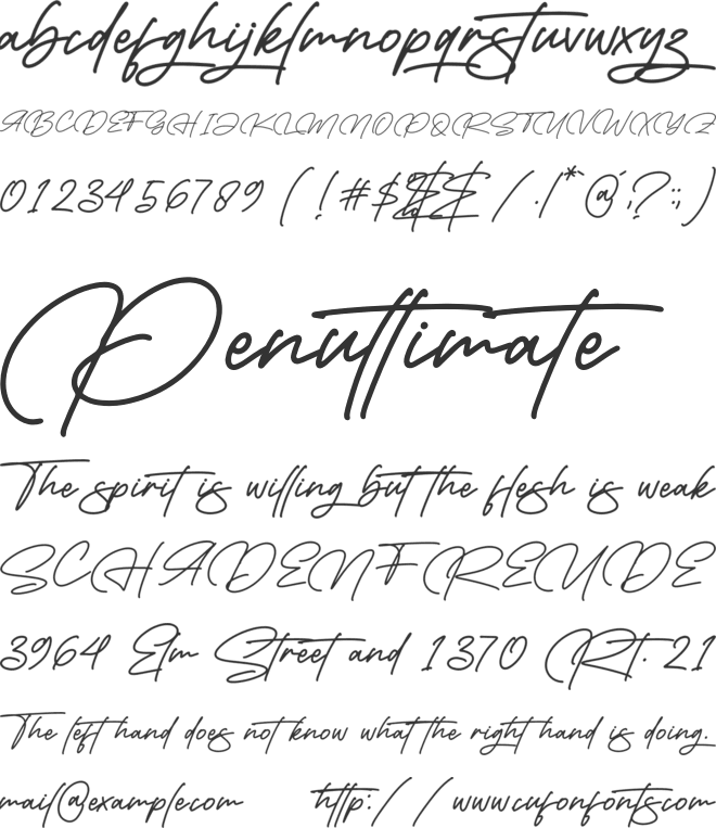 Jakartha font preview