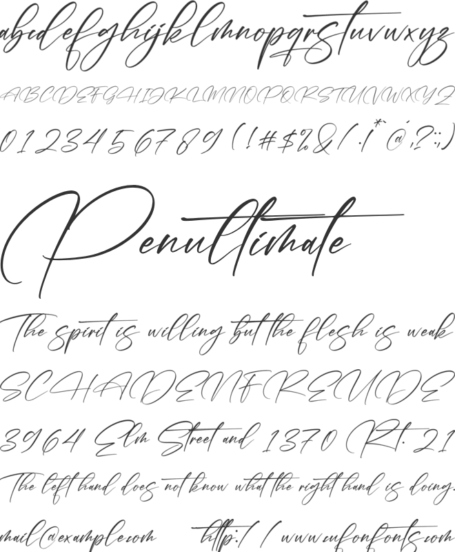 Jeotta Field font preview