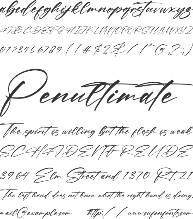 Pirattes font preview
