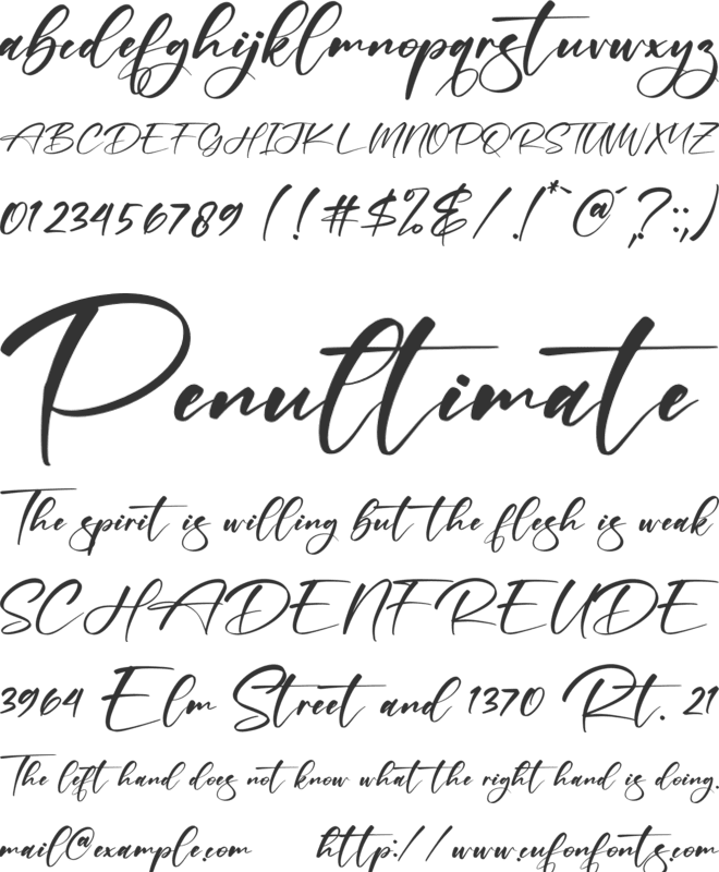 Rockett Dreams font preview