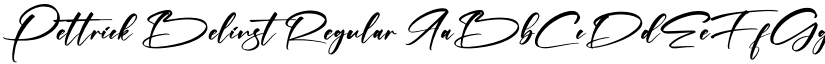 Pettrick Belinst Regular font
