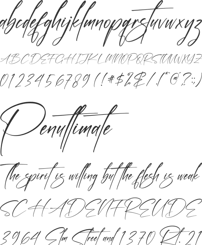 Harntman font preview