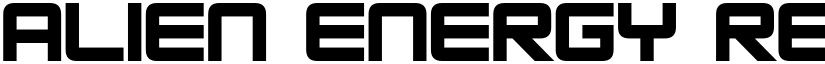 Alien Energy Regular font
