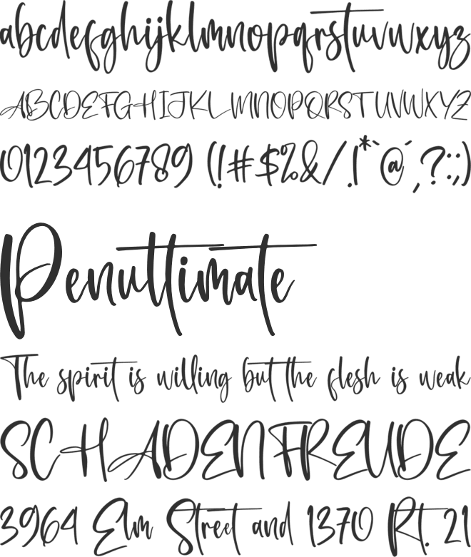 Casttalica font preview