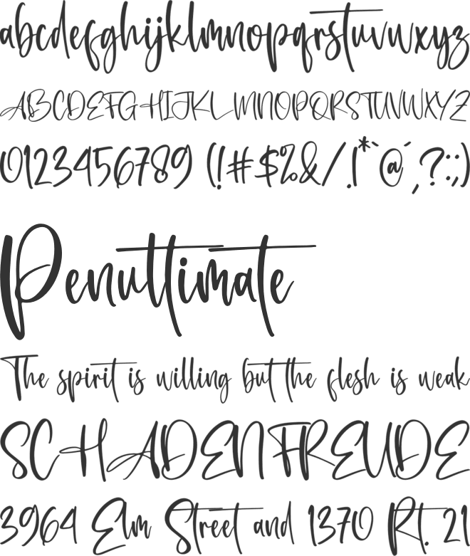 Casttalica font preview