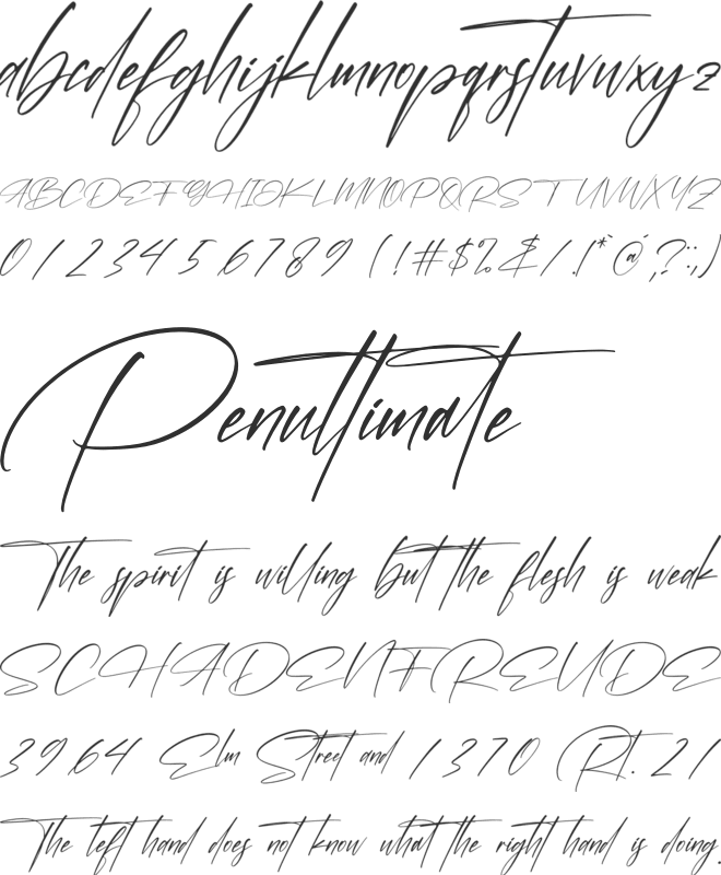 Alessana font preview