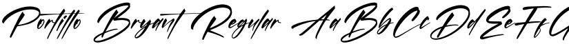 Portillo Bryant Regular font