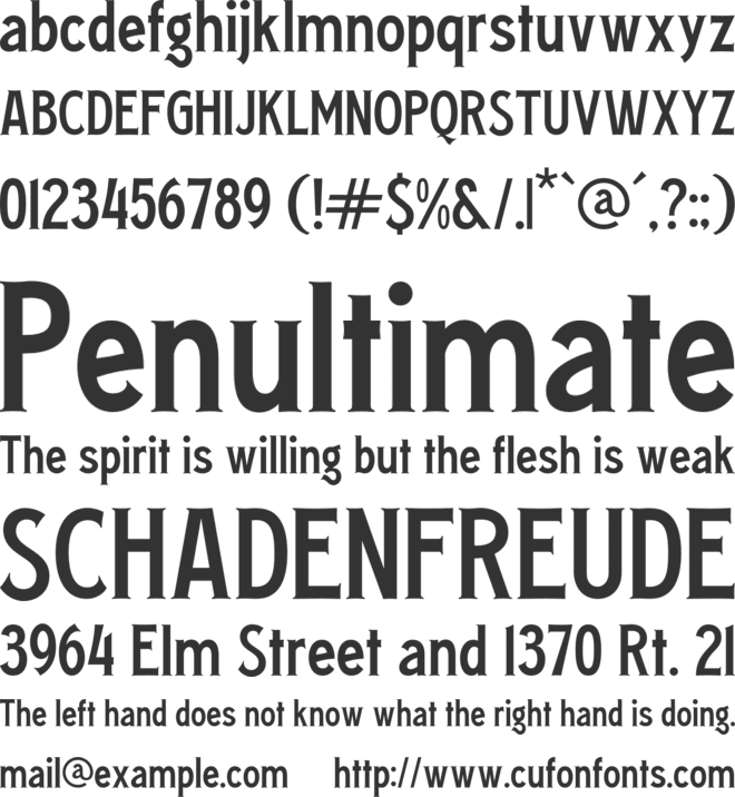 Black Gohan font preview