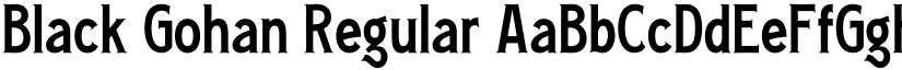 Black Gohan Regular font