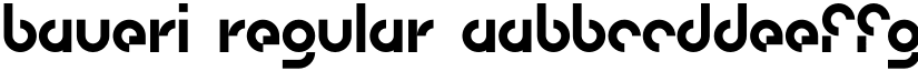 Baueri Regular font