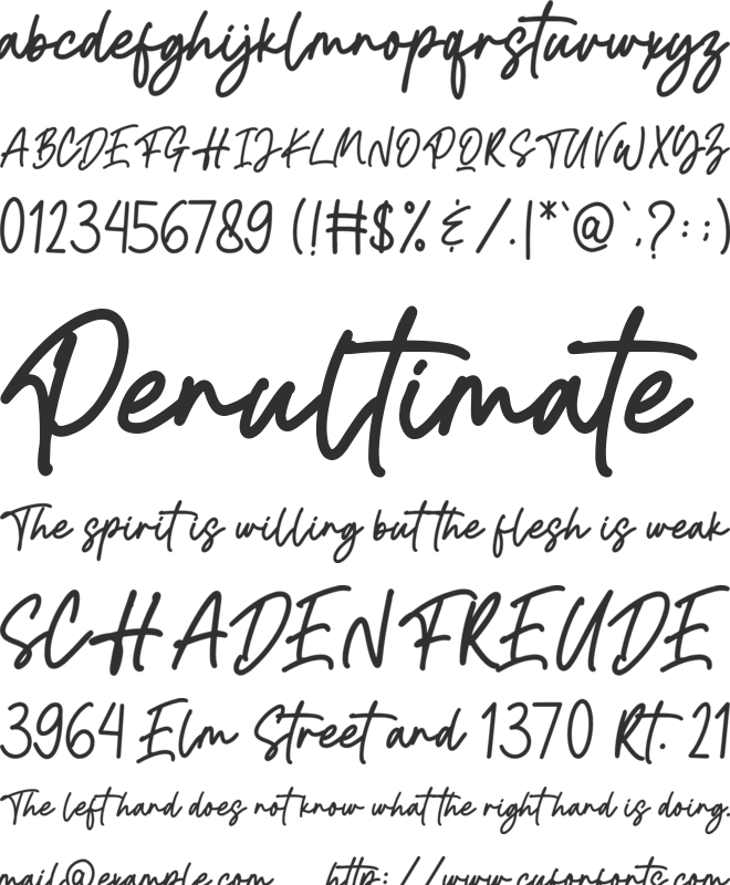 Seattle font preview