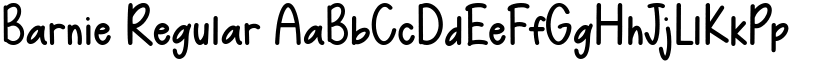 Barnie Regular font