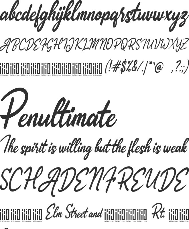 Athens font preview