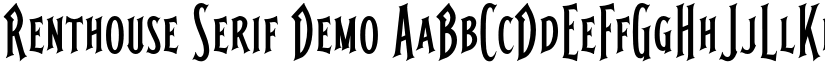 Renthouse Serif Demo font