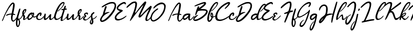 Afrocultures DEMO font