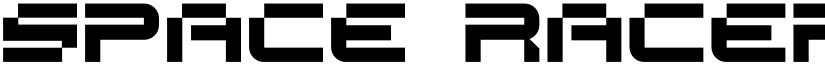 SPACE RACER Regular font