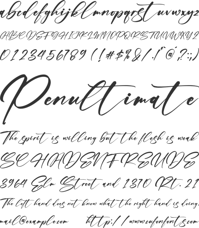 Brittany Allaska font preview