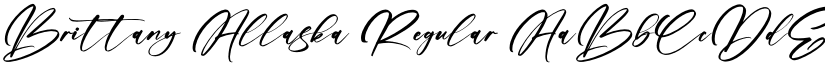 Brittany Allaska Regular font