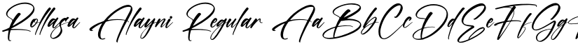 Rollasa Alayni Regular font