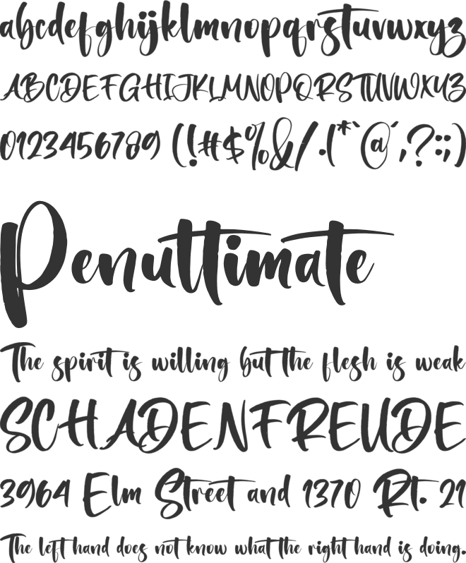 Gelaktus font preview