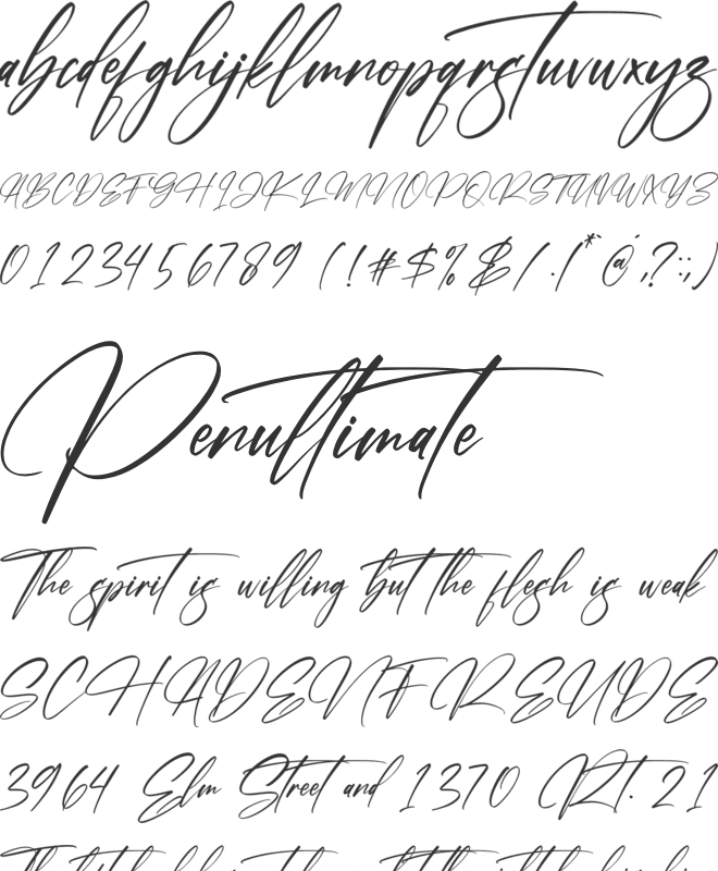 Brithan Signature font preview