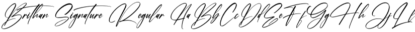 Brithan Signature Regular font